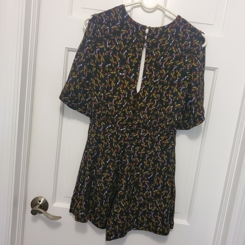 Free People V-Neck Slit Sleeve Romper Size 4, boho - Picture 6 of 10